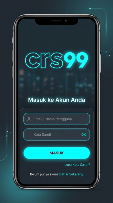 Tampilan halaman login crs99